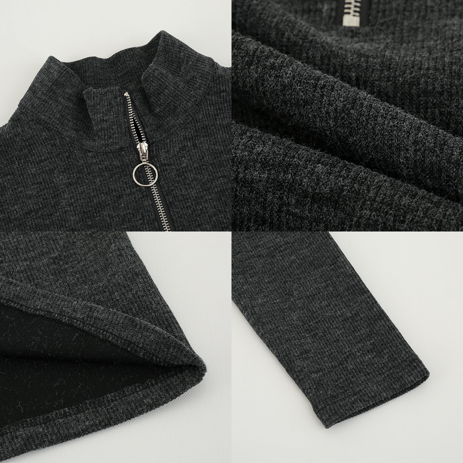 Half zip knit inner shirt M36