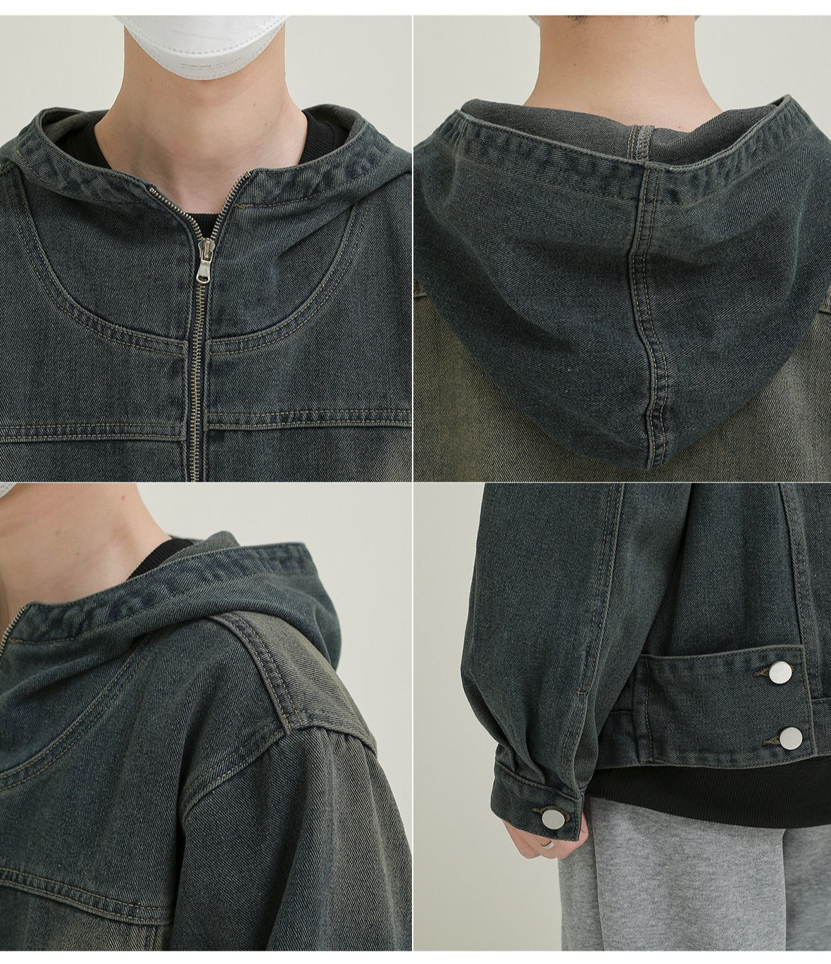 Vintage -style denim jacket M109