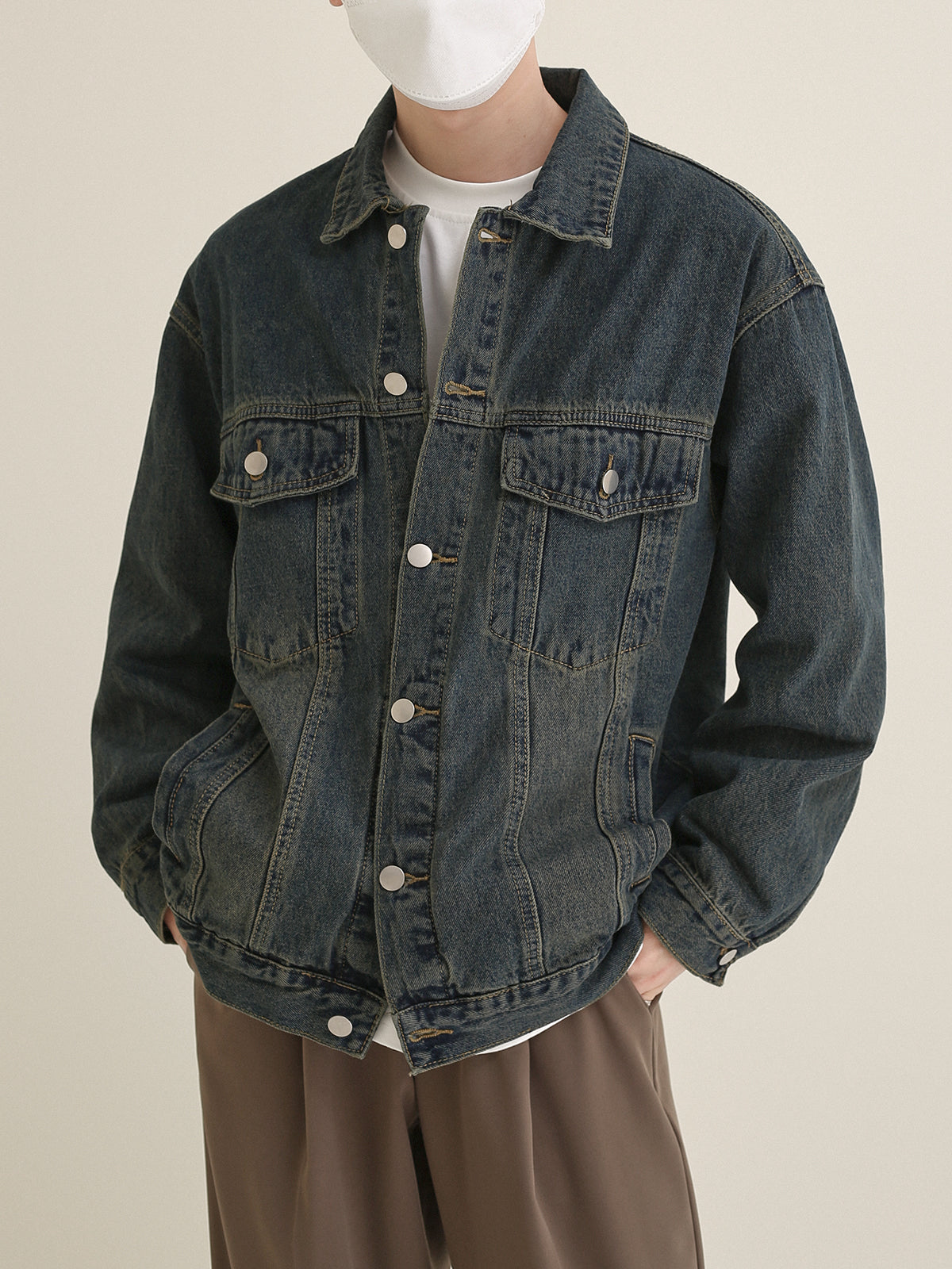 Wash denim jacket M18