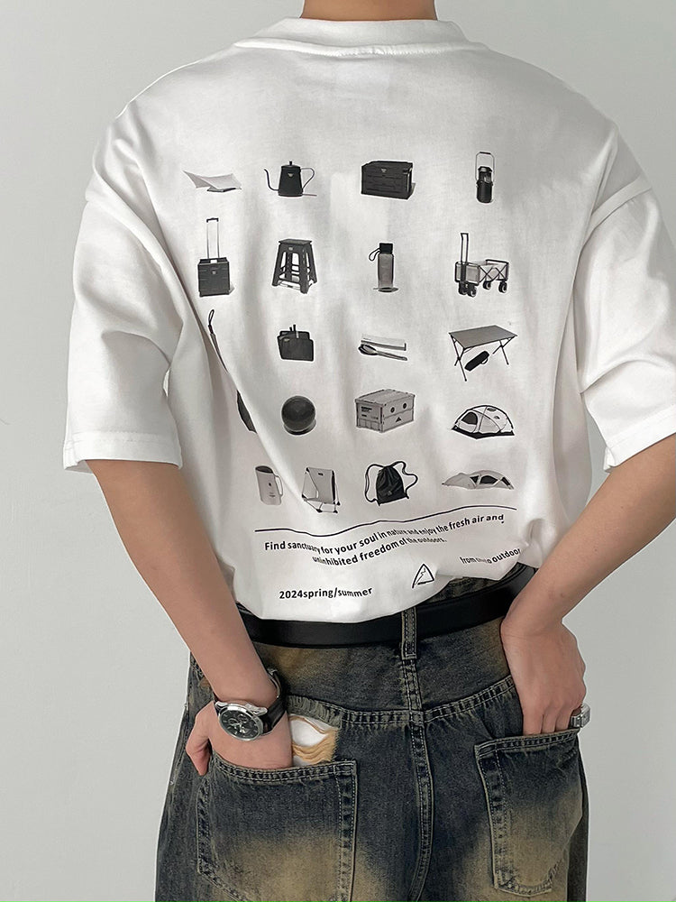 Lifebox print T-shirt M297