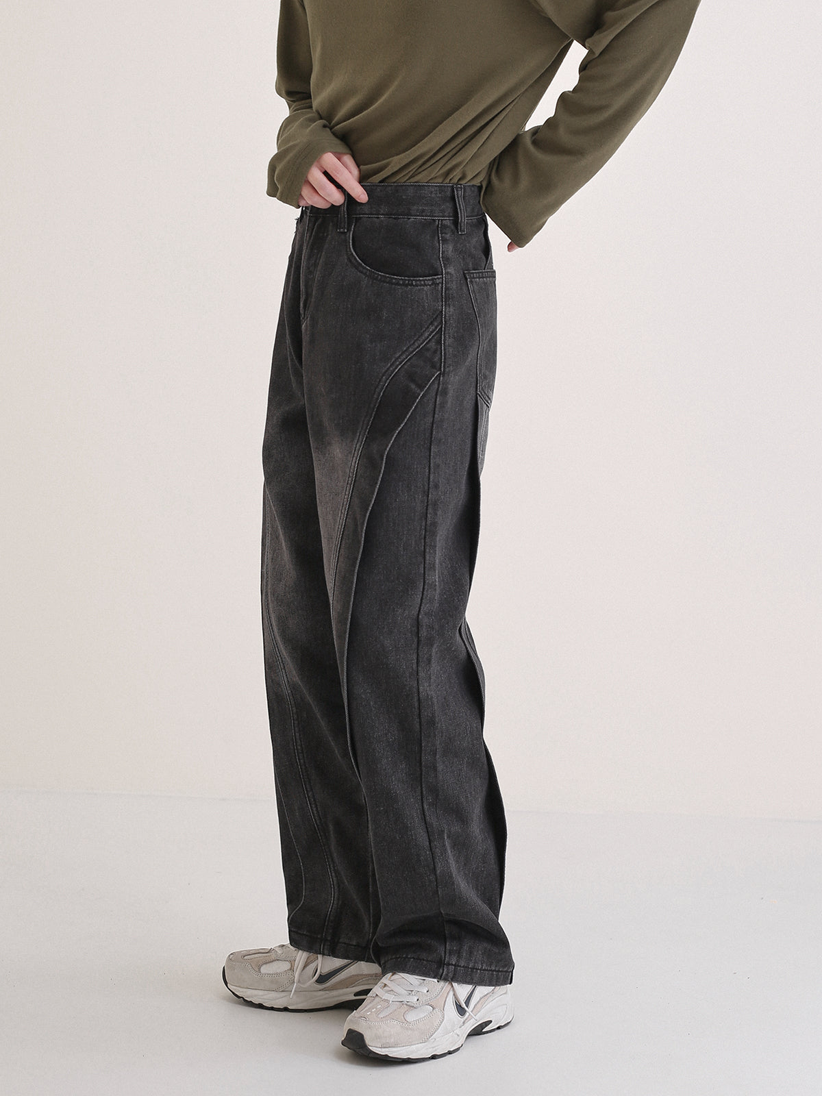 Relaxed denim pants M19