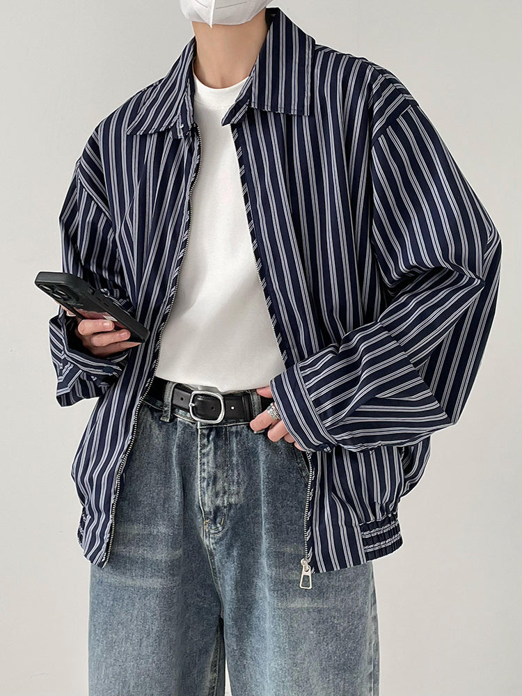 Striped pilot jacket M136