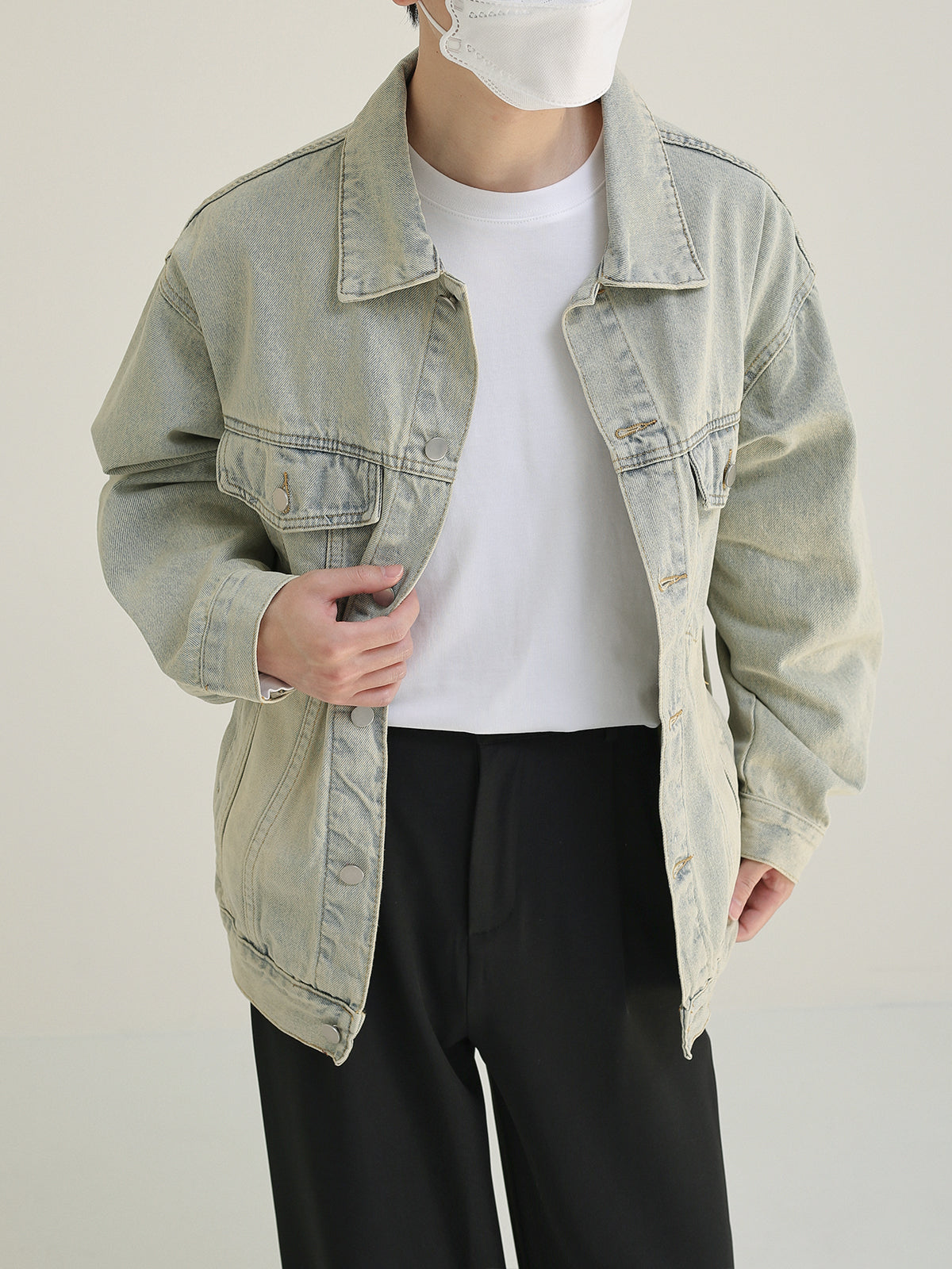 Wash denim jacket M18