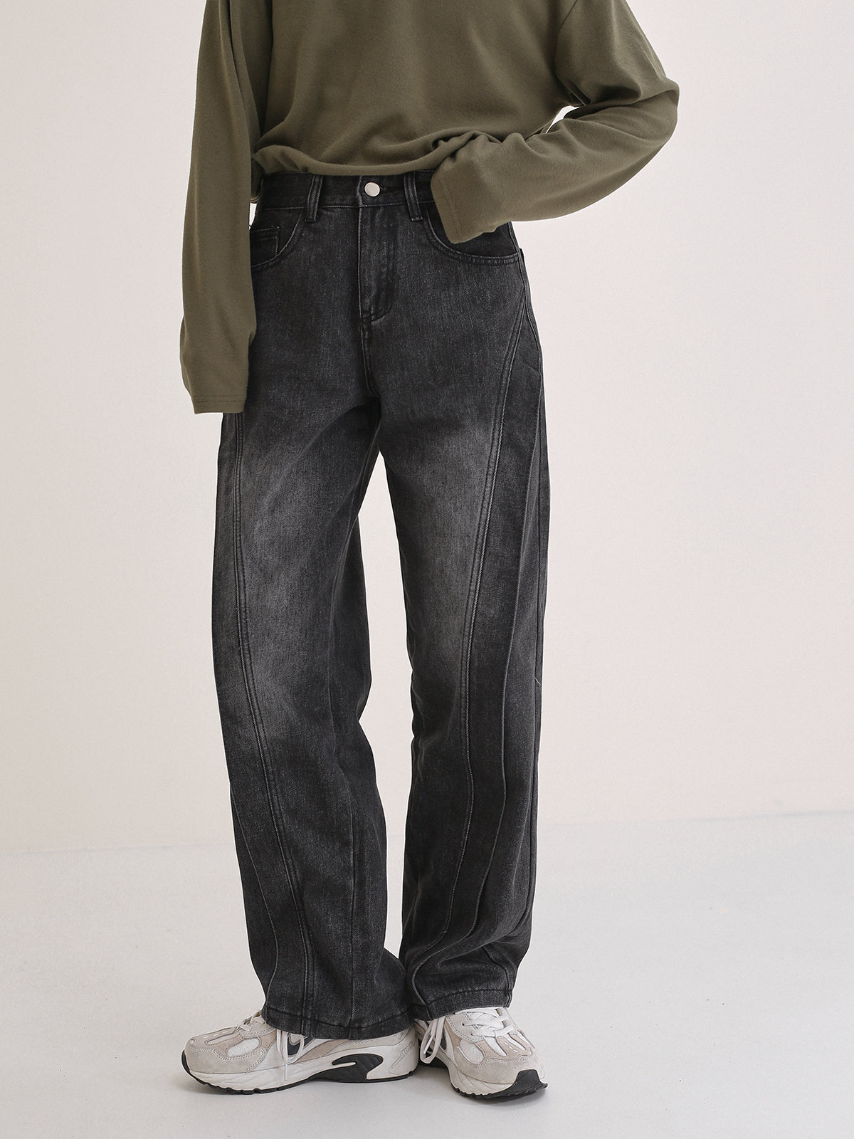 Relaxed denim pants M19