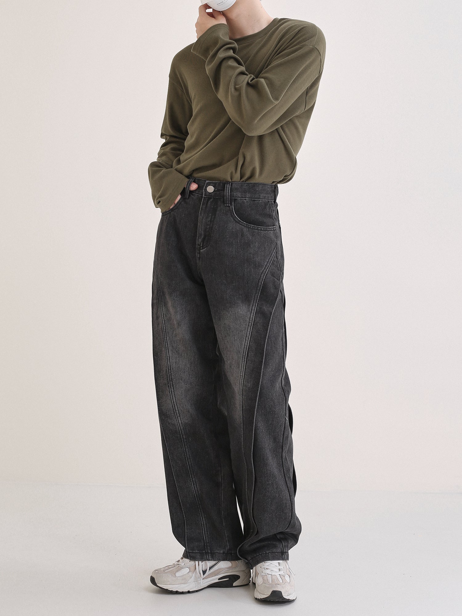 Relaxed denim pants M19