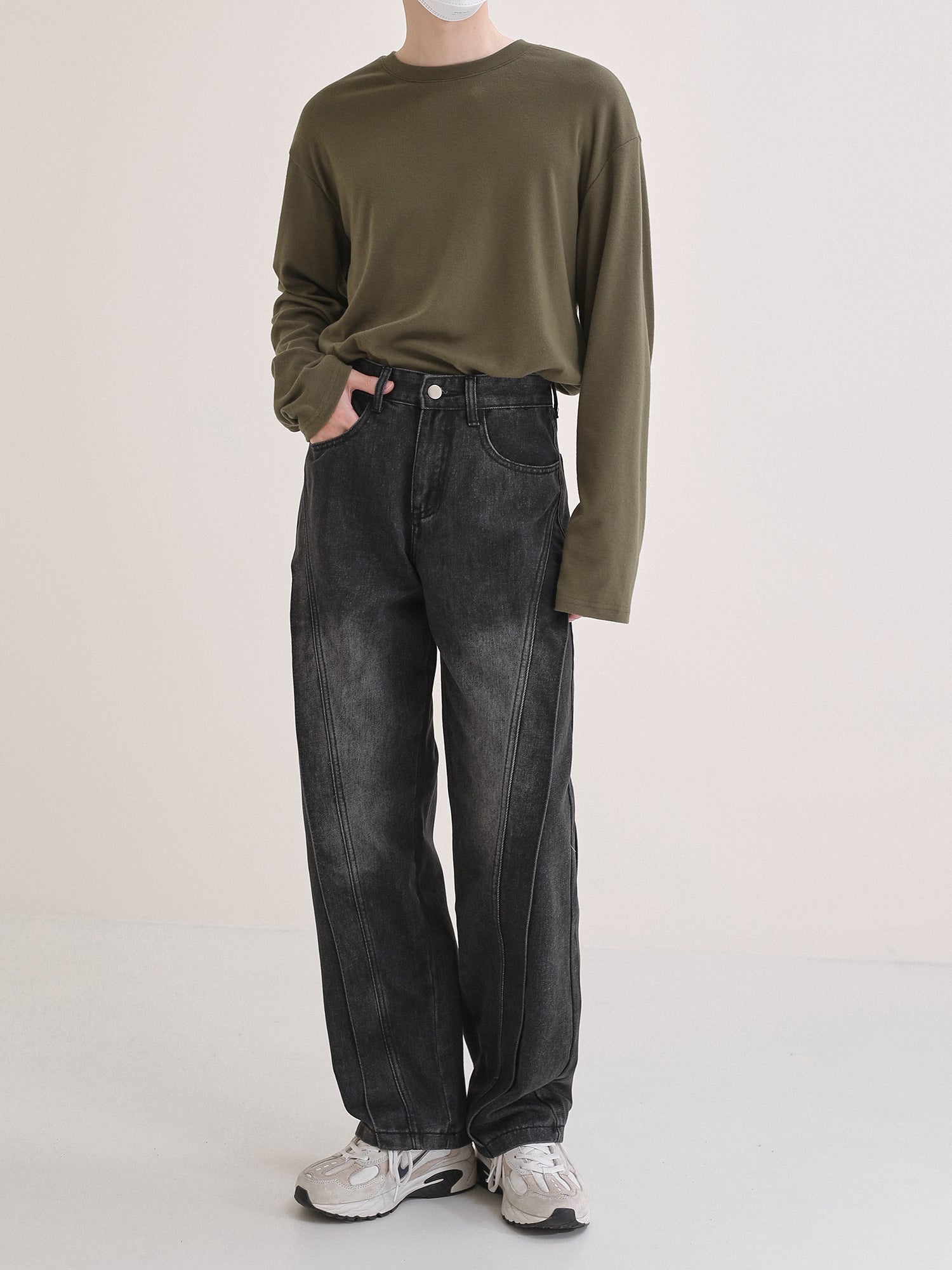 Relaxed denim pants M19