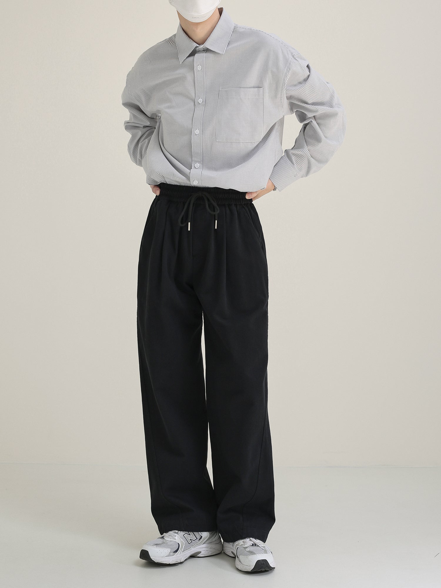Casual pants with string M125