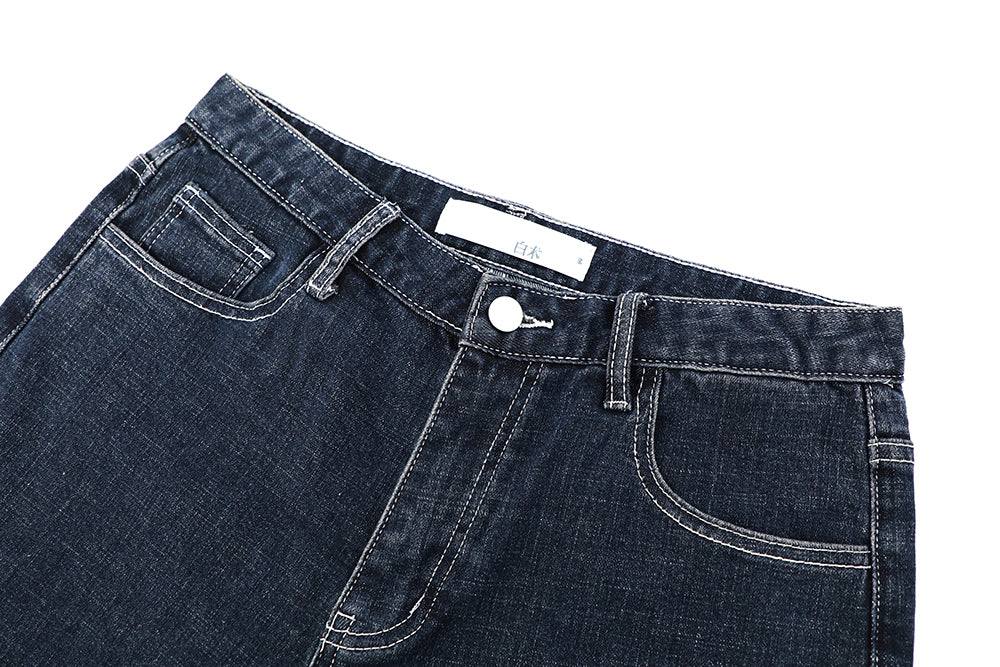 Cropped length denim pants M91