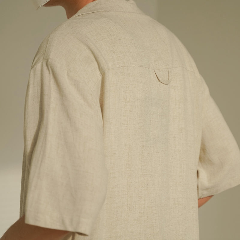 linen short sleeve jacket M284