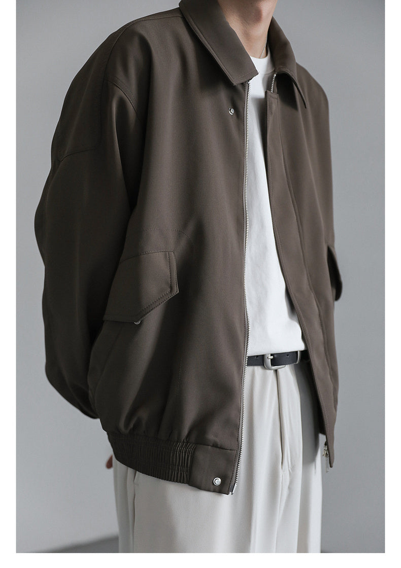 fold-up collar short jacket M255