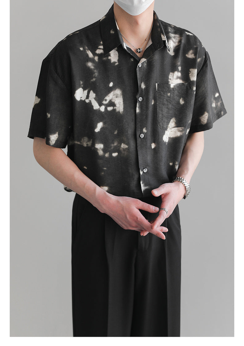 Non-iron patterned shirt M309