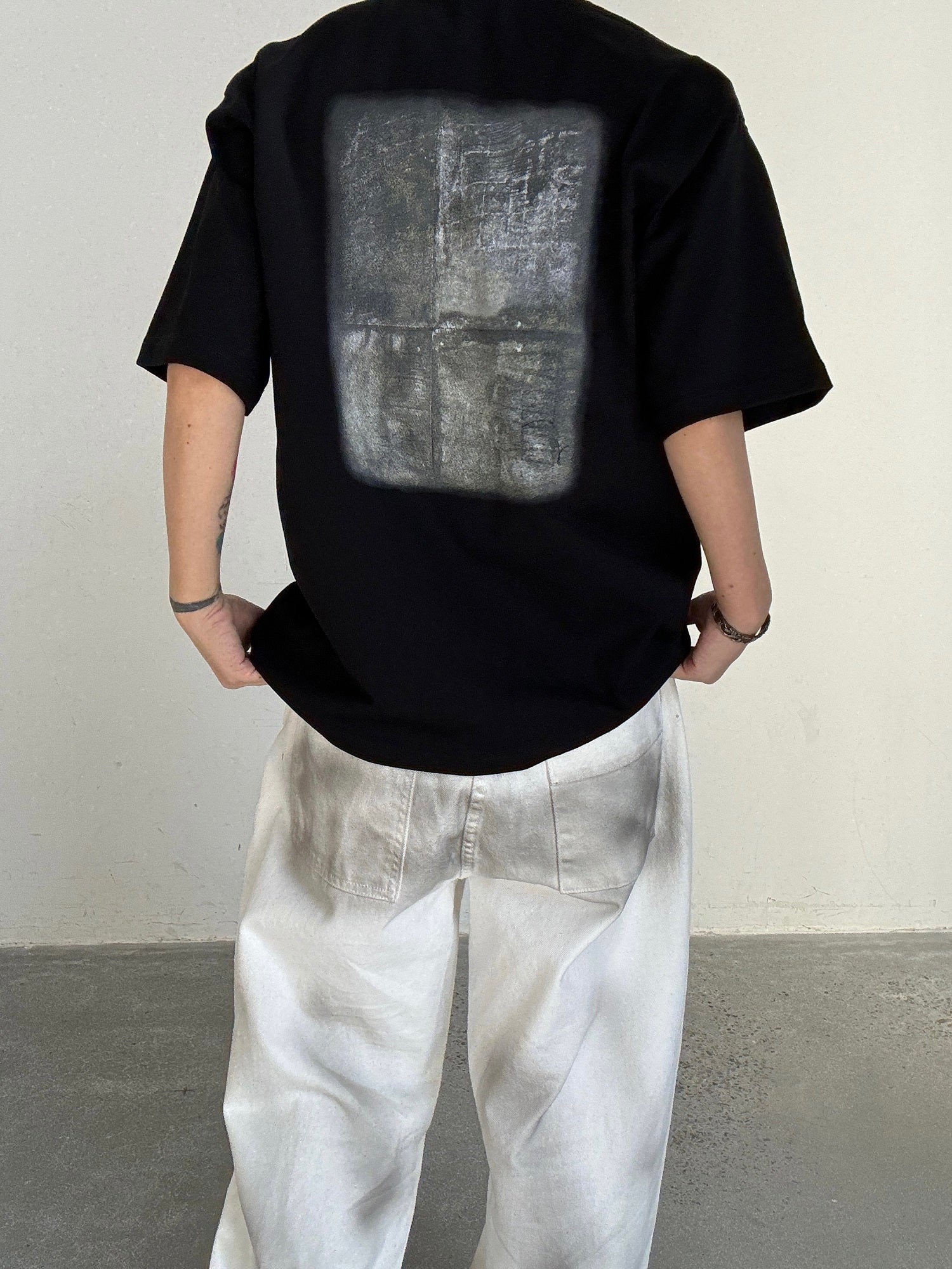 Abstracted print T -shirt M188