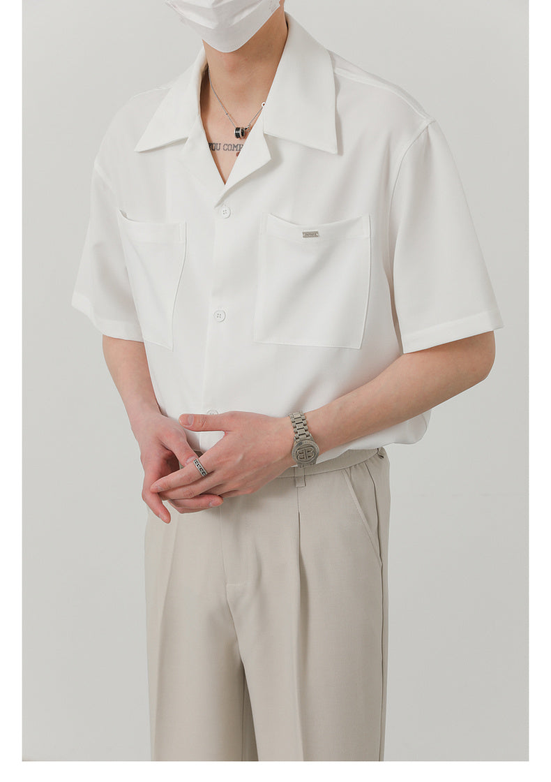 double pocket short sleeve shirt M312