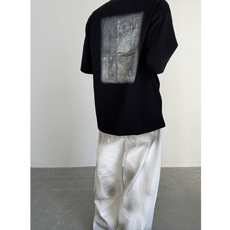 Abstracted print T -shirt M188