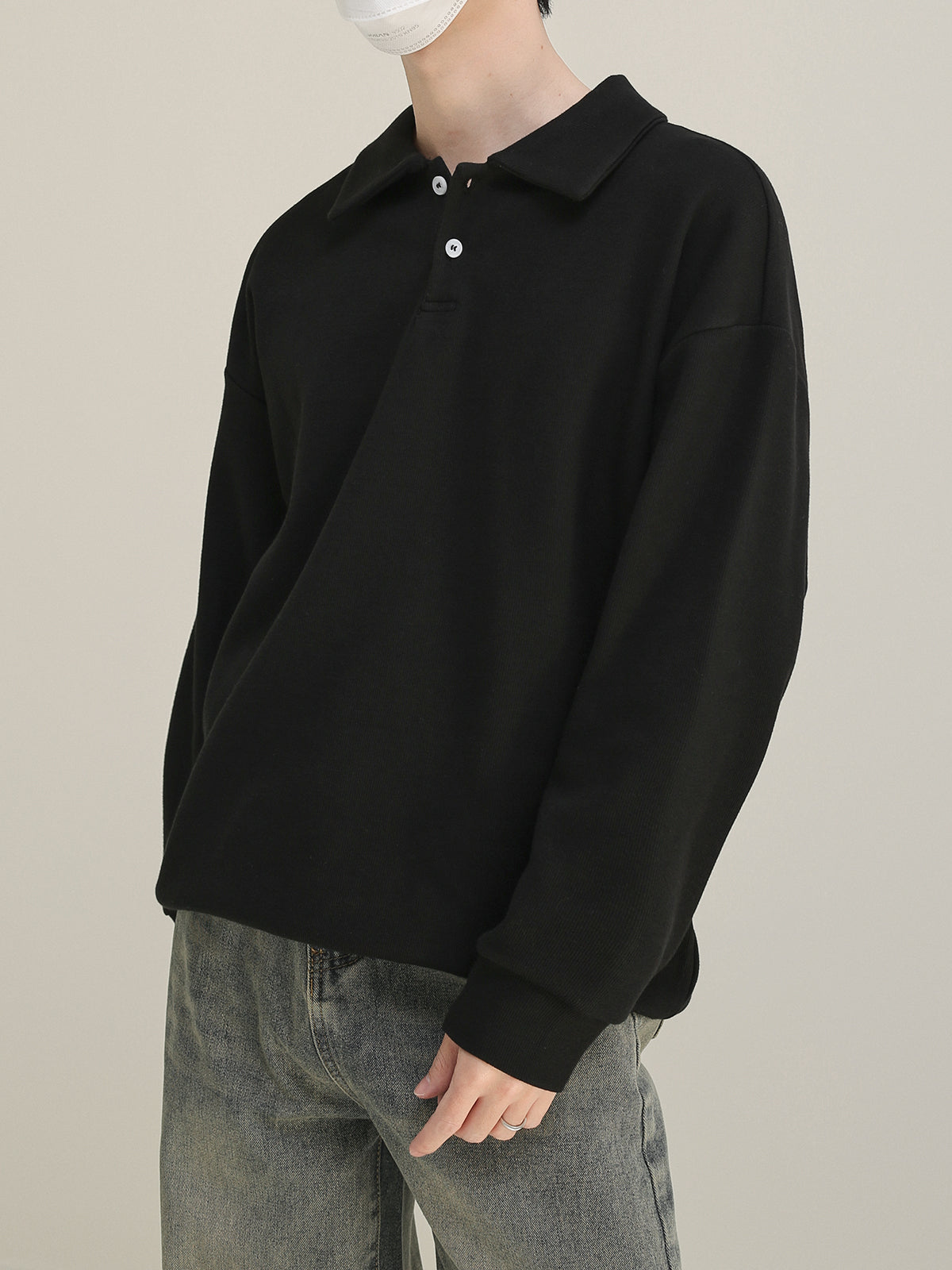 Long sleeve T-shirt with collar M7