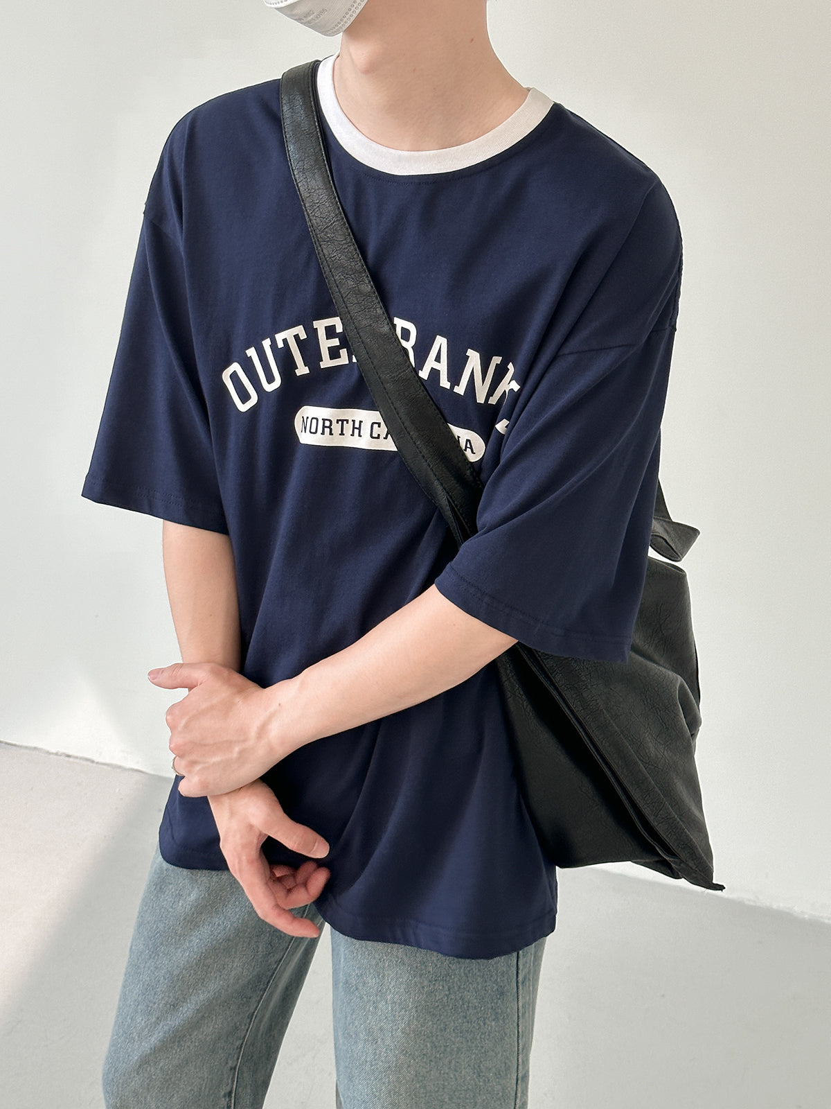 Short-sleeved T-shirt with text M233